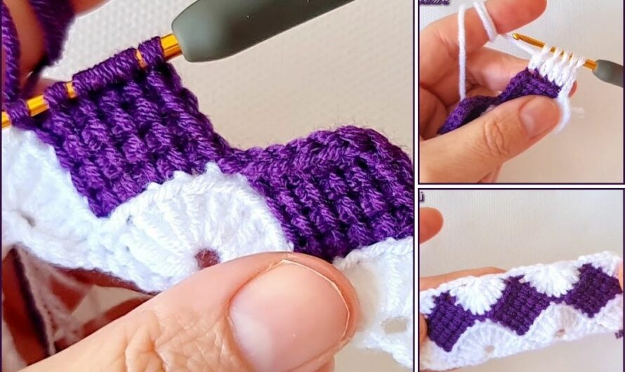 Entrelac Crochet Pattern You Should Learn 🧶🧶✨💖