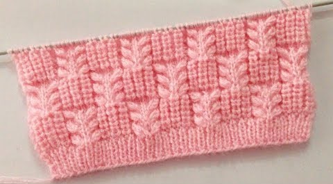 KNIT LEAF PATTERN YOU COULD LEARN EASILY