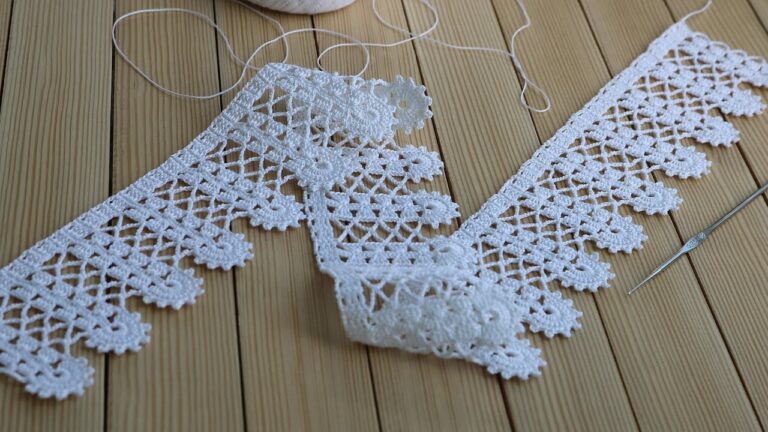 CROCHET TAPE LACE RIBBON TUTORIAL