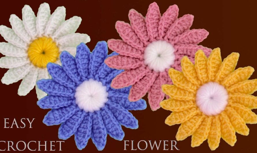 CROCHET EASY DAISY FLOWER