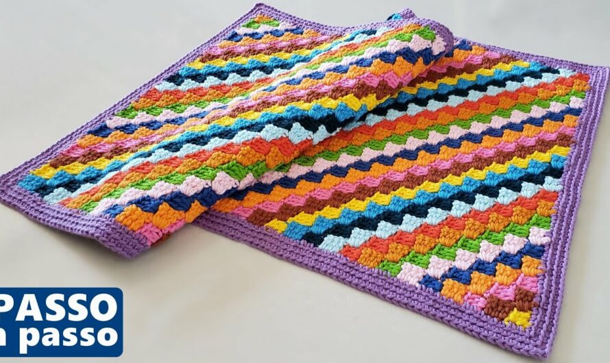 CROCHET RECTANGULAR RUG FOR YOUR HOME DECOR