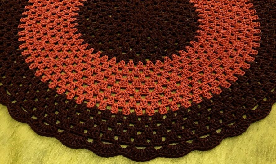 CROCHET ROUND RUG FOR YOUR HOME DECOR