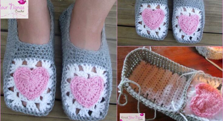 Easy Slippers Free Crochet Pattern