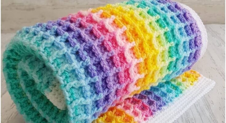 Colorful Waffle Blanket Ideas