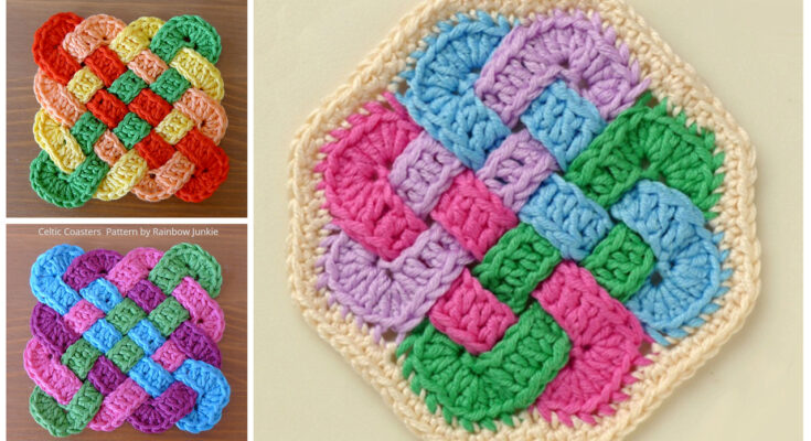 Celtic Knot Square Free Crochet Pattern + Video