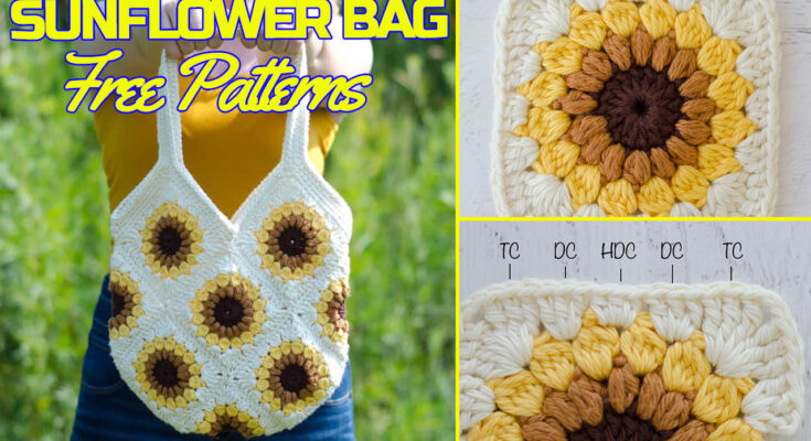 SWEET SUMMER SUNFLOWER BAG(Free Patterns)