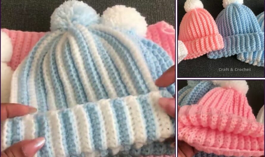 Crochet Beanie Hat To Make For Anyone 🧶🧶👑👑✨✨
