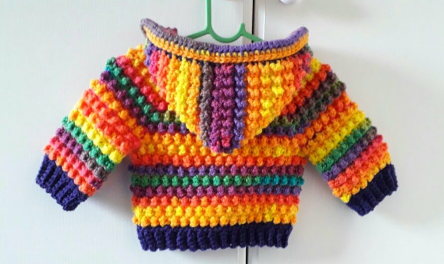 CROCHET BABY HOODIE TO MAKE AS GIFT