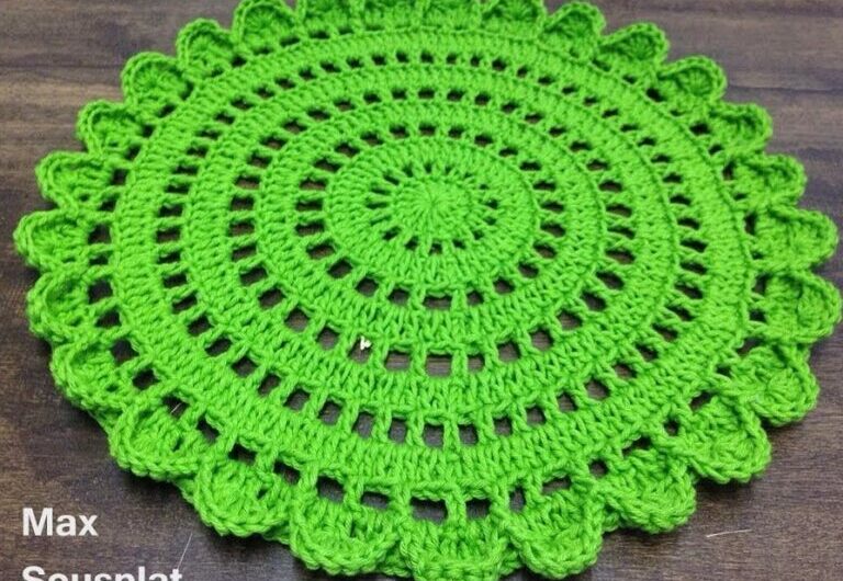 CROCHET BEAUTIFUL DOILY STEP BY STEP TUTORIAL