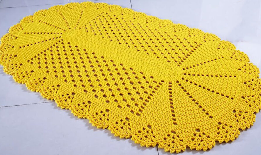 Crochet rug OVAL EASY and ECONOMIC | Video tutorial