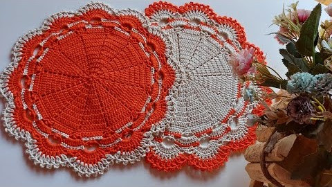 How to crochet a sous plat Angela | Video tutorial