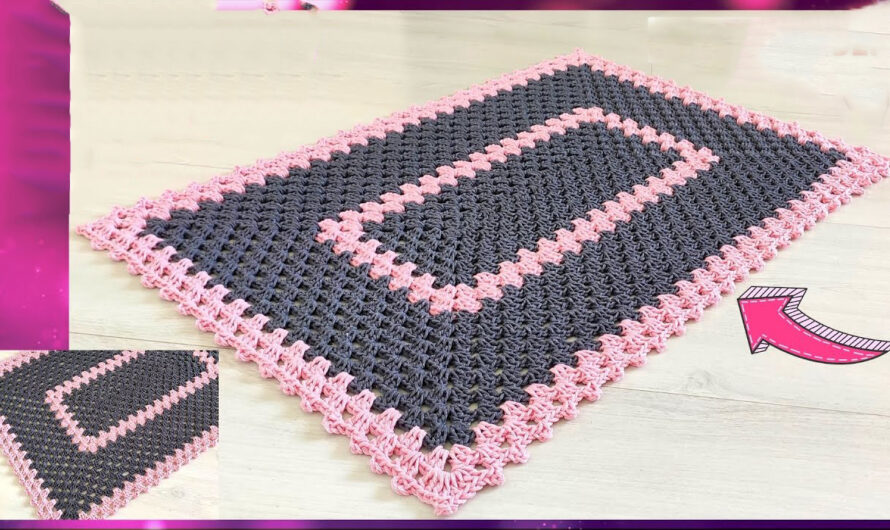 EASY AND ECONOMIC CROCHET CARPET | Video tutorial