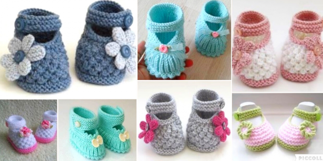 Learn to knit beautiful little shoes / Step-by-step tutorial course