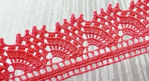 WONDERFUL SUPER EASY Towel and Cover Lace Edge Tutorial