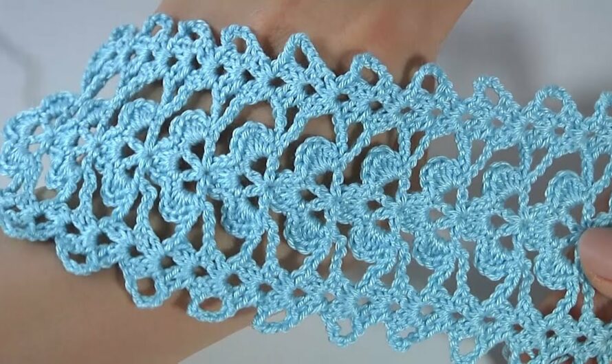 Crochet Lace Pattern/ Crochet Lace BORDER/ CROCHET CHART