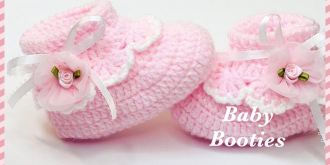 Crochet Beaded Baby Shoes Tutorial