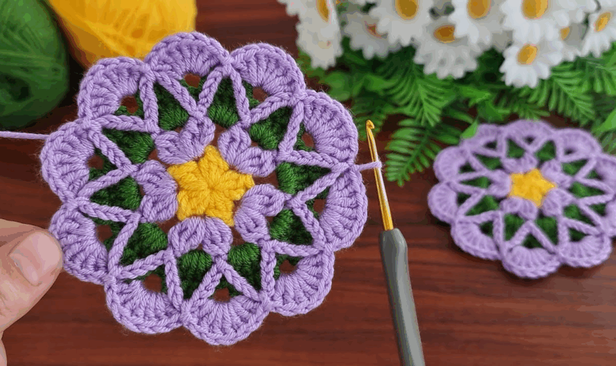 How to make Super Easy Crochet motif