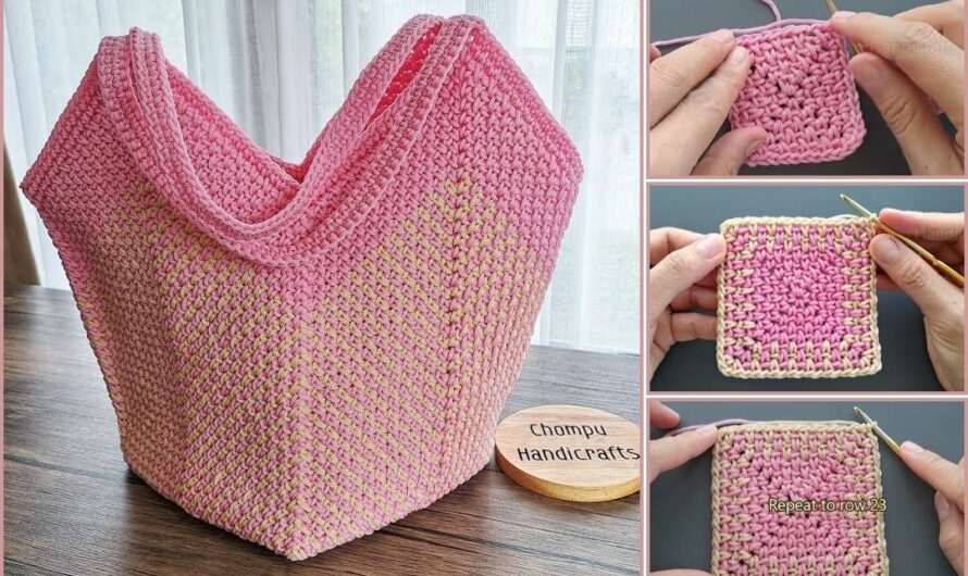 How to Crochet a Granny Square Handbag 👜👜👜🧶🧶