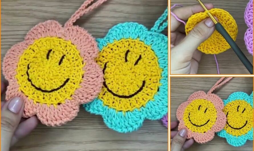 How to Crochet a Smiley Keychain 🌸🌸🌸🧶🧶