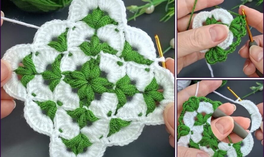 How to Make Baby Blanket crochet Square