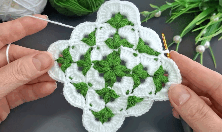 How to Make Baby Blanket crochet Square