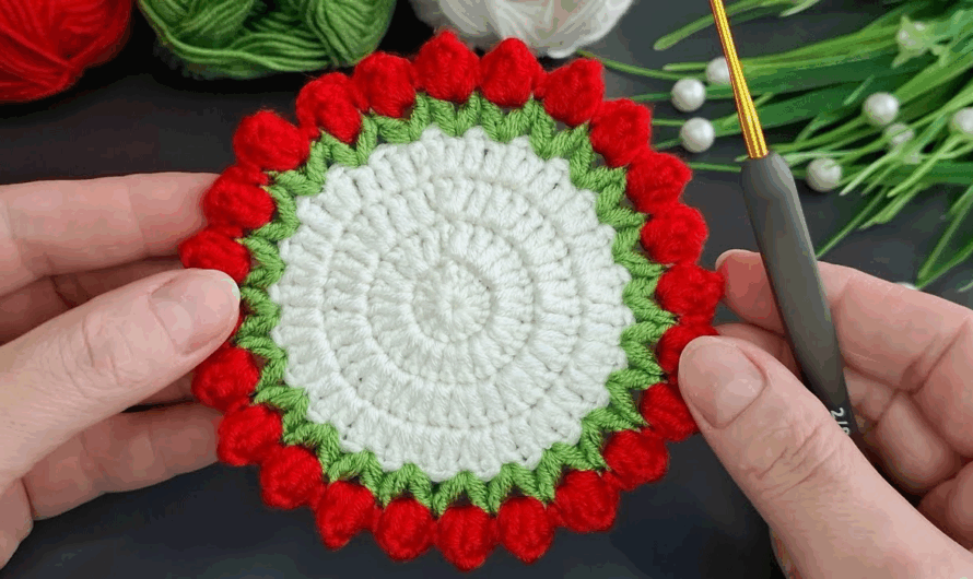 How to Make coaster crochet 