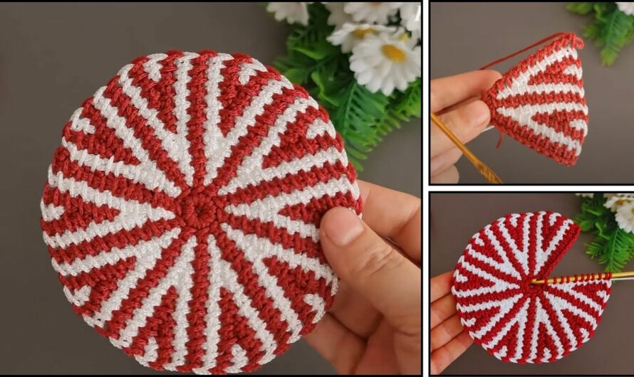 How to Make a Very Easy Flower Coaster Motif🧶✨💖🌸🌸🌸