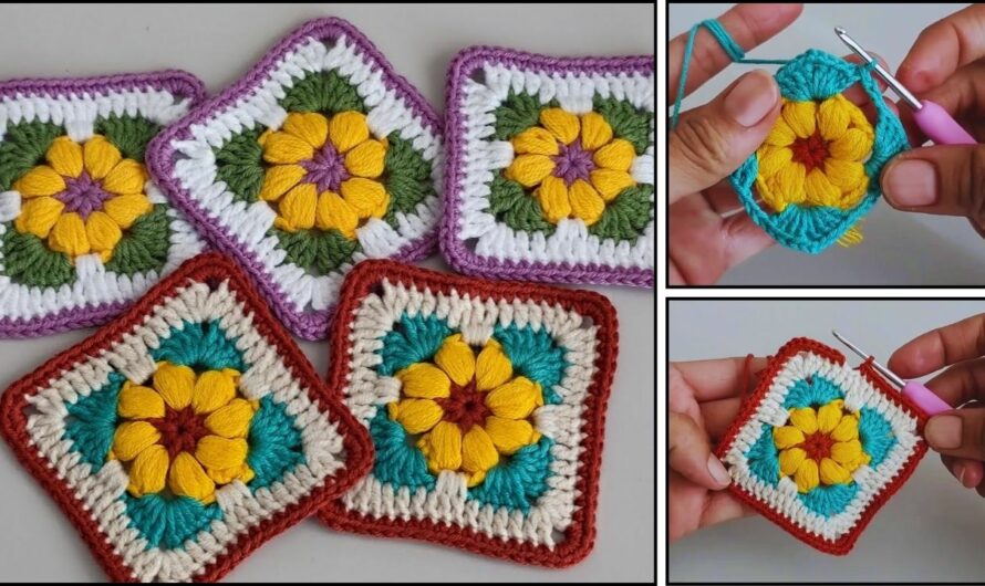How to Crochet a Granny Square: The Classic Method Step by Step🧶✨💖🌸🌺