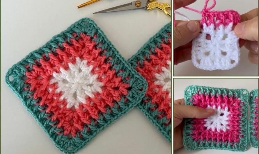 How to Crochet a Blanket Square (Classic Granny Square)