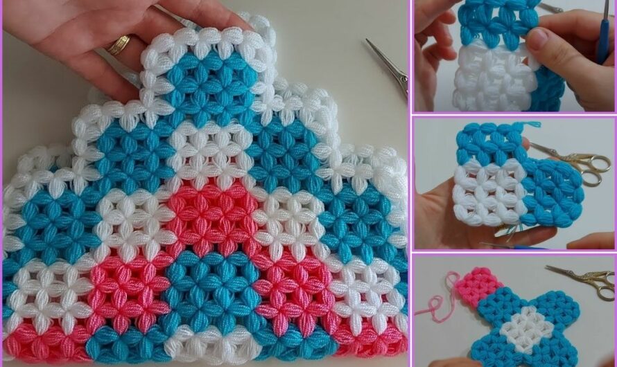 How to Crochet a Puff Stitch Baby Blanket for Beginners 🍀💖💖💖🧶🧶