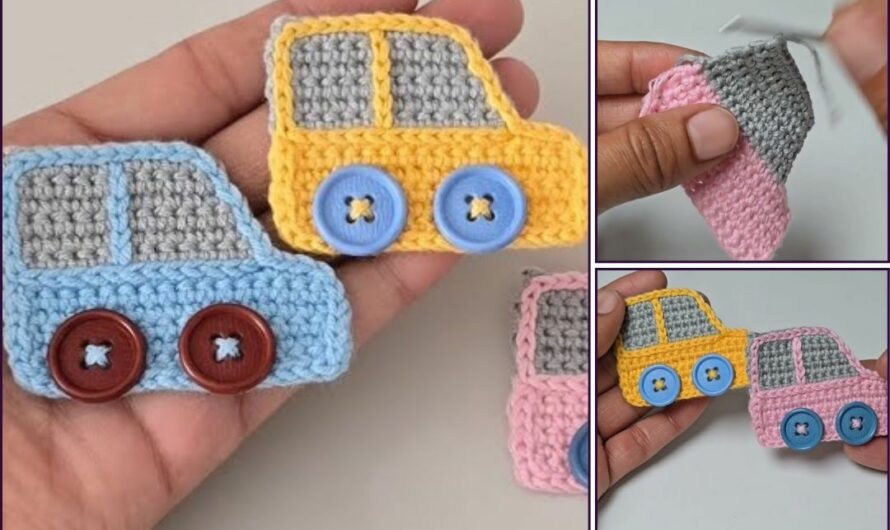 How to Crochet a Tiny Car (Amigurumi Style)🧶🚐🚐🚙✨✨