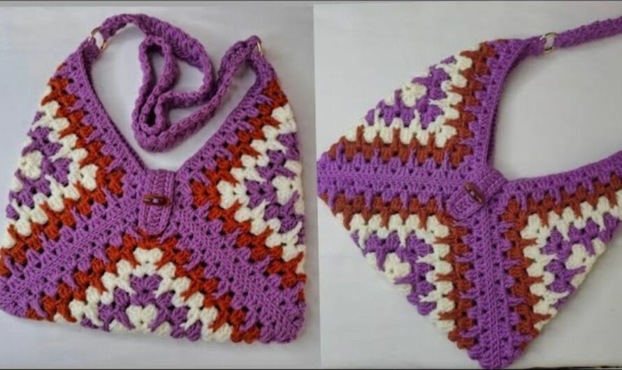How to Crochet a Granny Square Bag: A Detailed Guide🧶✨✨👜👜👜