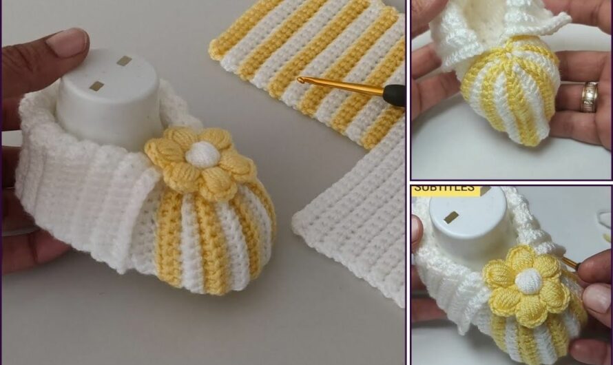 How to Crochet Baby Booties: A Beginner-Friendly Tutorial🧶👶👶💖✨