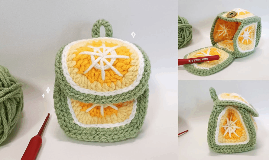 How to Crochet a Lemon Mini Bag: A Step-by-Step Tutorial🧶✨💖👜👜