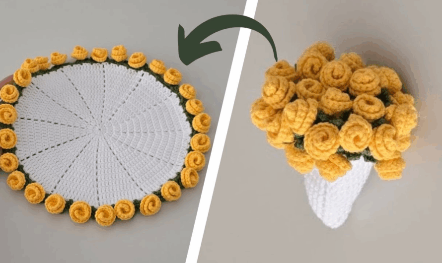 How to Crochet a Beautiful Placemat: A Detailed Guide🧶✨💖🌺🌸🌸