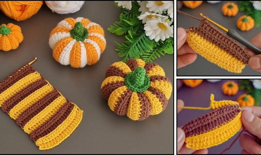 How to Crochet Pumpkin Home Decoration✨🌺🌸🎃🎃