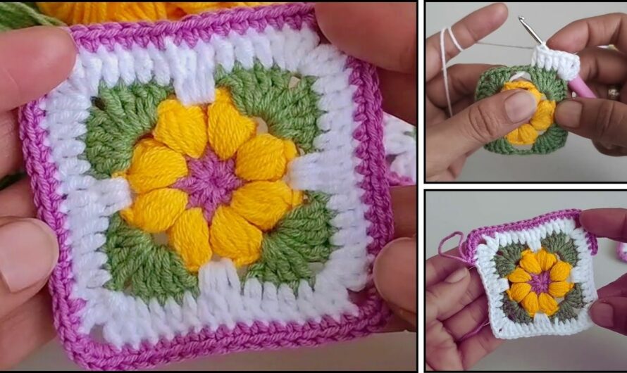 How to Crochet a Classic Granny Square🧶🏵✨💖👶🏻👶