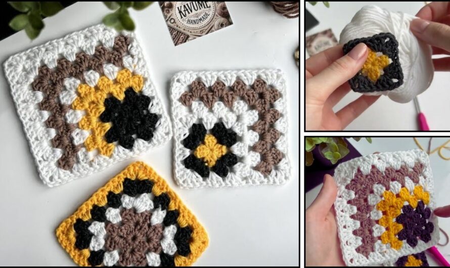 How to Granny Square Crochet Making✨💖💖🥰🥰