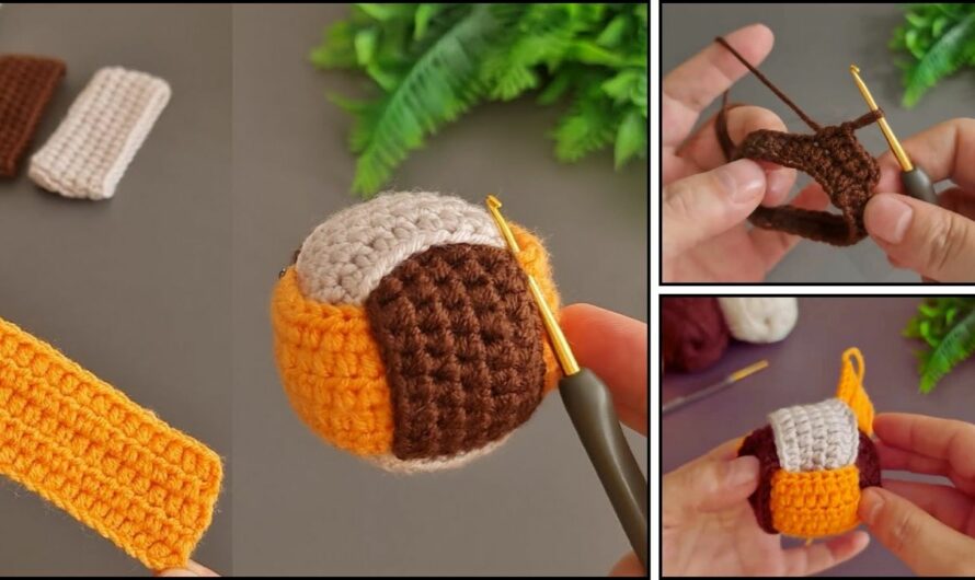 How to Crochet Ball Keychain✨💕🌺⚽🥎🏀🏐