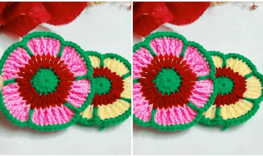 How to Crochet a Large Crochet Flower ✨🧶🌸🌸🌺🌺
