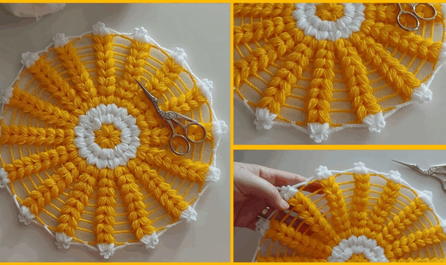 How to Crochet a Flower Table Runner for Beginners (Joining Individual Motifs) 🏵🏵🏵🧶🧶
