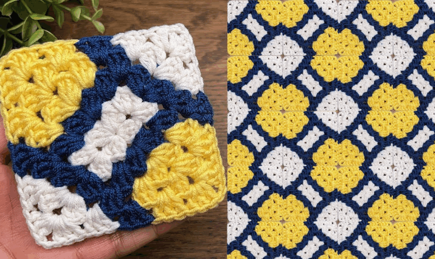 How to crochet granny square✨💕💕😍😍