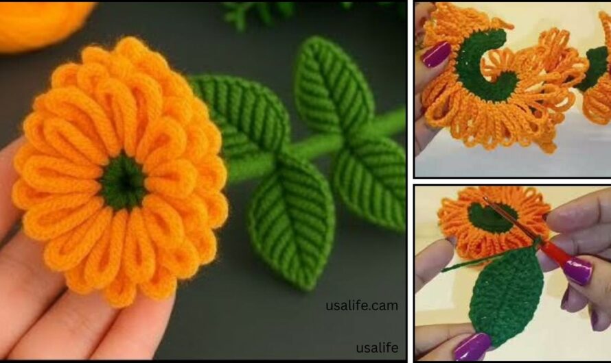 How to make a Crochet Spiral Flower✨💕🌺🌼🌼💐