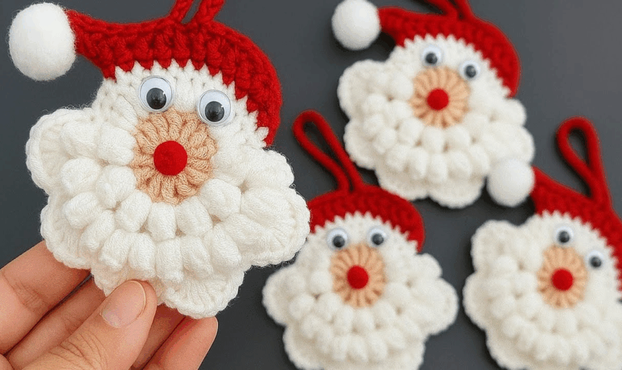 How to crochet a Santa Keychain Ornament(Quick Christmas Crochet Idea )✨💖🎄🎅🤶
