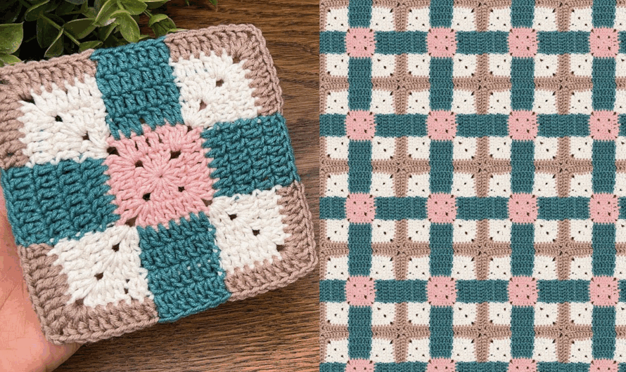 How to Crochet Blanket Granny Square Pattern 🤩Quick &Simple