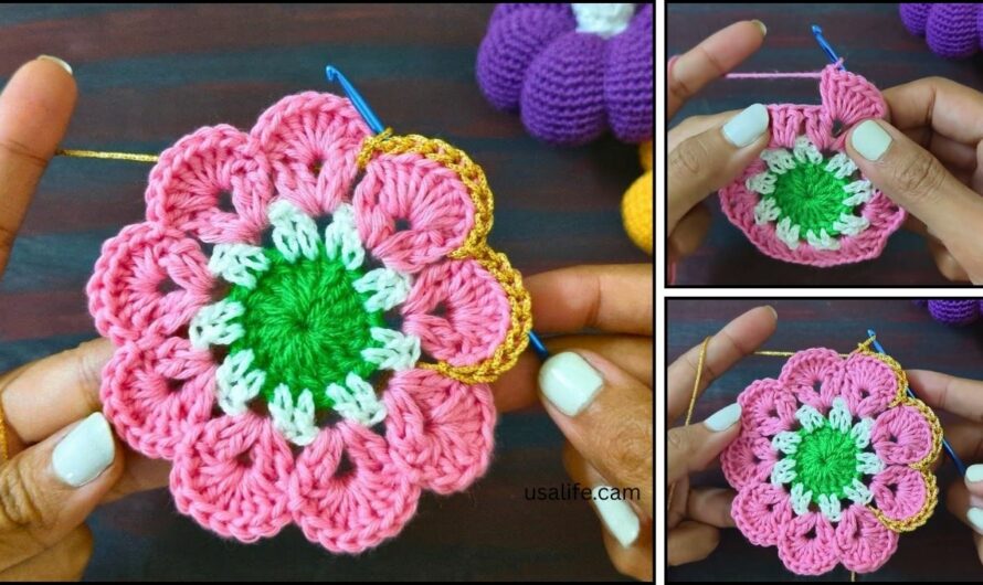 How to Crochet Flower Coaster for beginners ✨💖🌸🌺