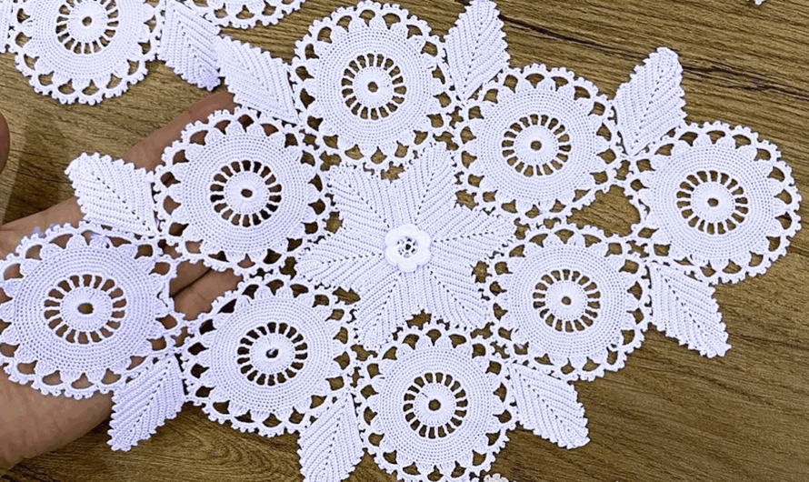 🍍 Circular Pineapple Lace Tablecloth Tutorial🧶✨😍💖🌺