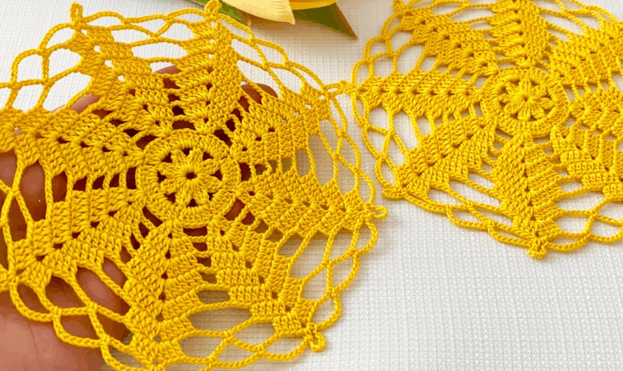 How to Crochet Charming Leaves🌿 Motif Pattern Tutorial for Beginners🧶✨😍❤☀