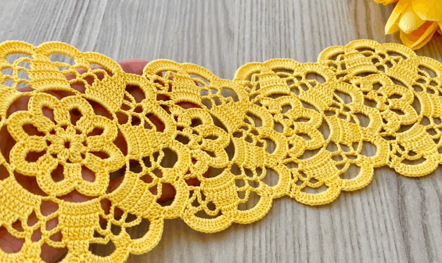 How to Crochet Lace Flower Edge Step by Step Tutorial🧶✨😍💖☀