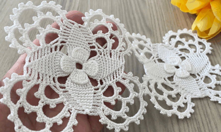 How to Crochet Stylish Square Motif Runner Pattern😍💖✨🌼